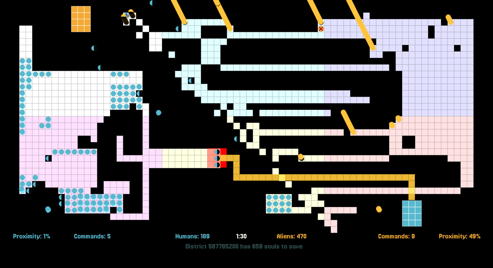Tiny Pods Rescue - 2D Board Game Edition Screenshot 2