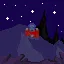 House in the mountains. icon
