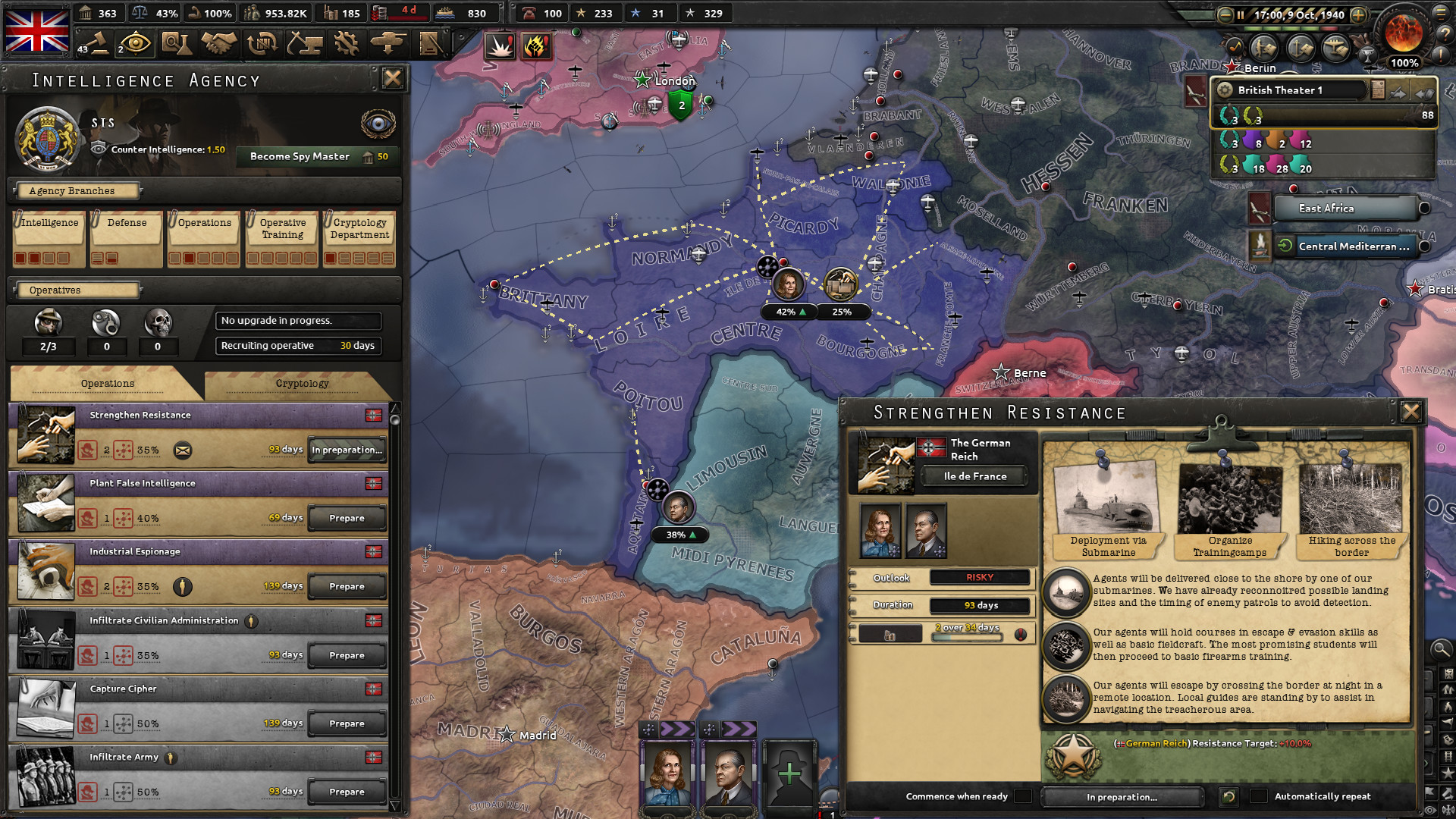 Expansion - Hearts of Iron IV: La Résistance Screenshot 2
