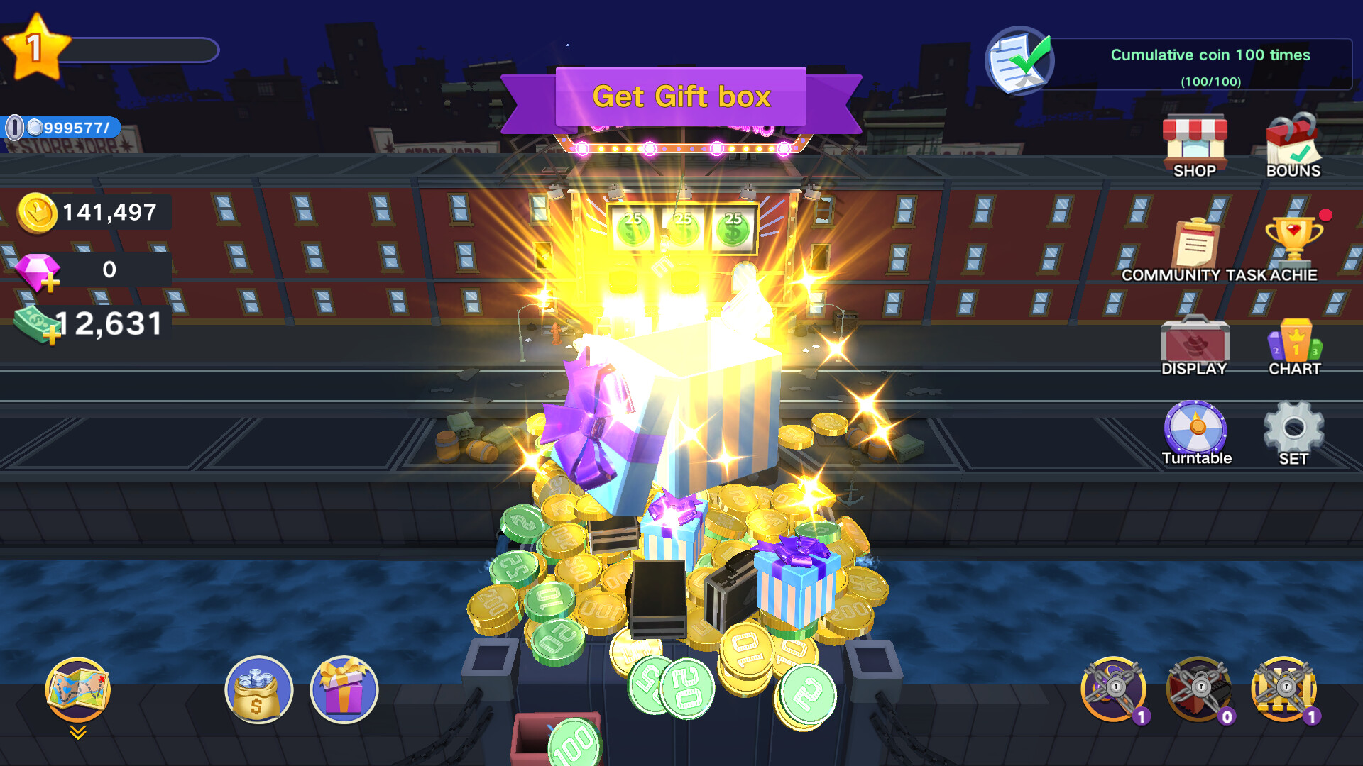 Gangster coin pusher Screenshot 0