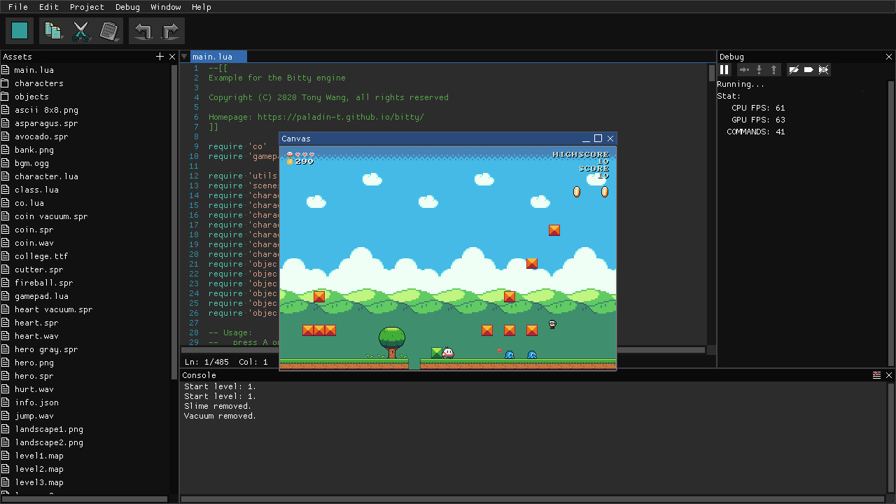 Bitty Engine Screenshot 0