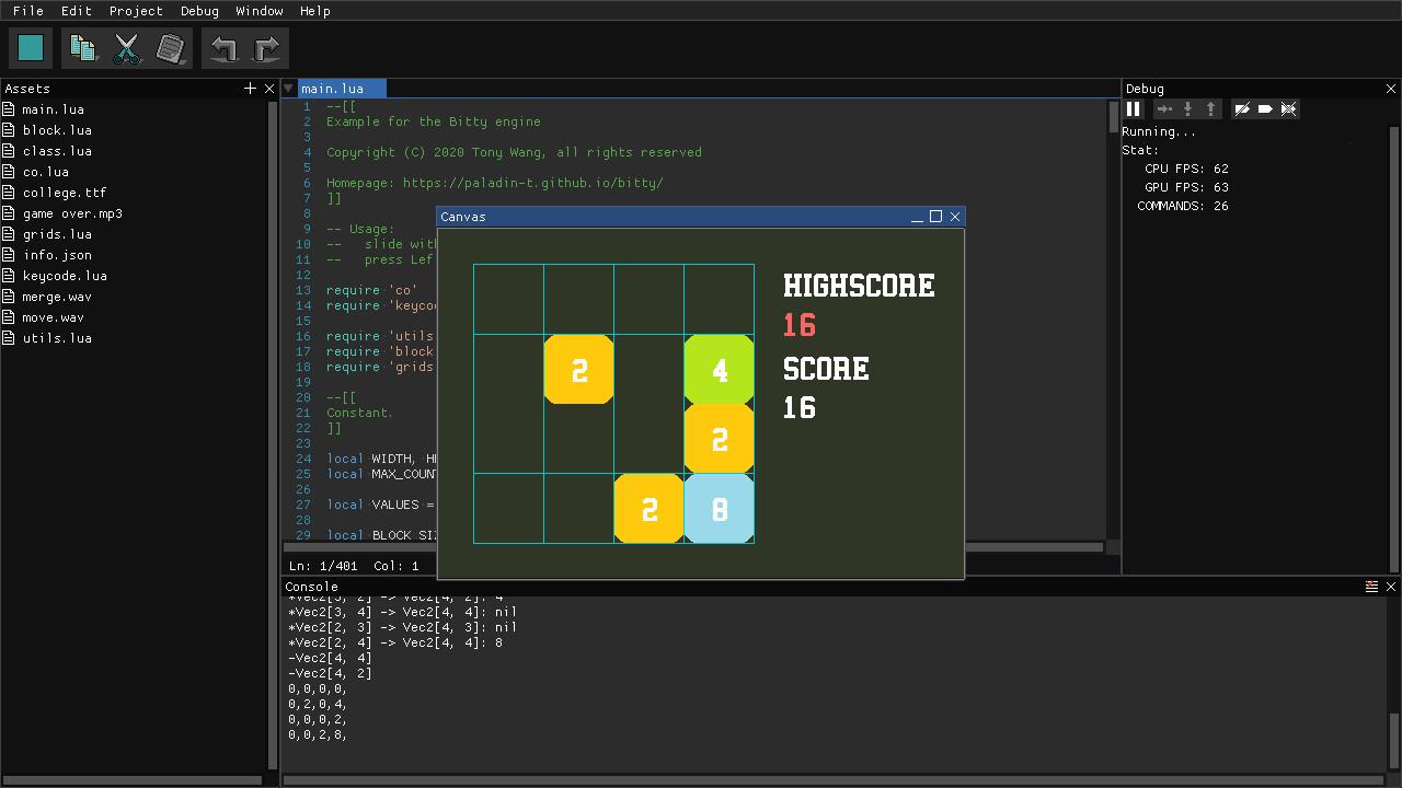 Bitty Engine Screenshot 2