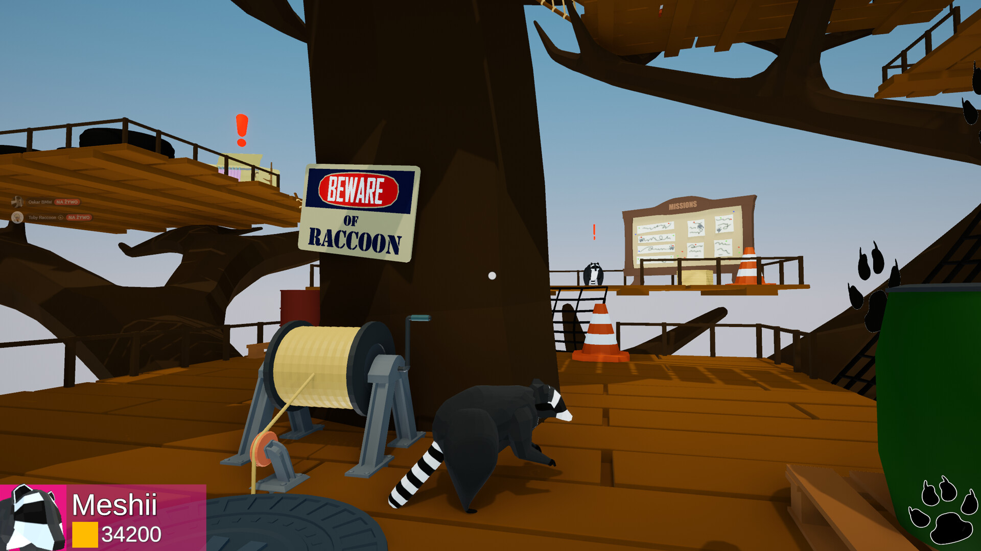 Jumbling Raccoons Screenshot 0