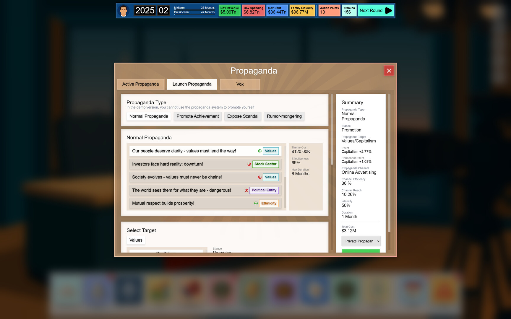 Electoral Empire: Vote to Rule, Lie to Shine Screenshot 0