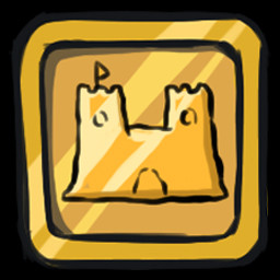 Sand castle icon
