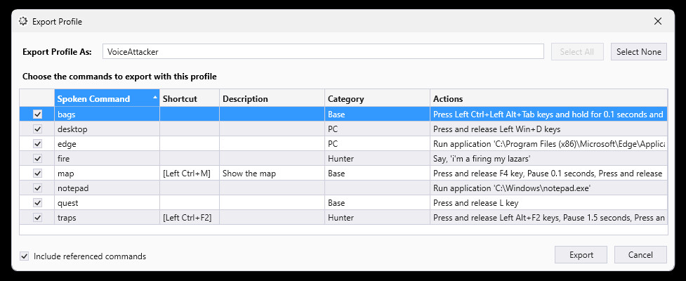 VoiceAttack v2 Screenshot 6