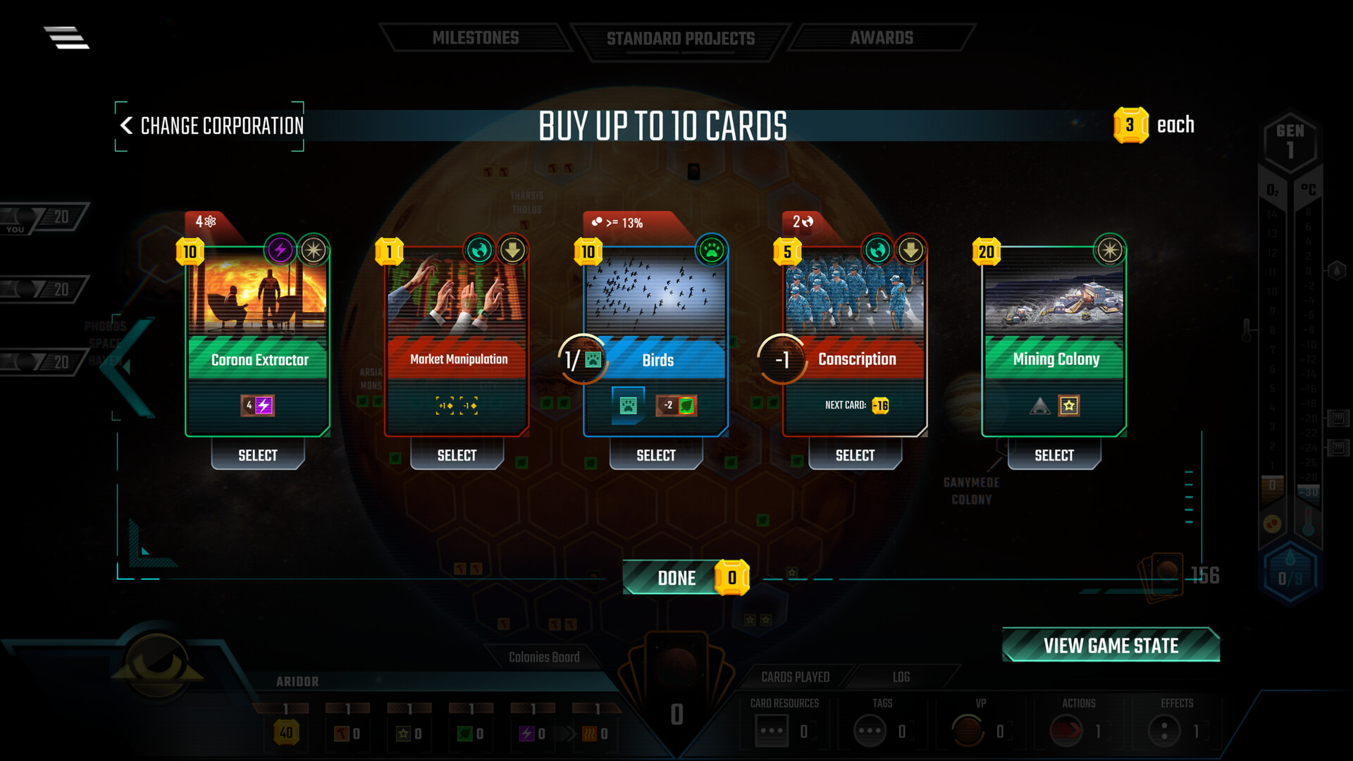 Terraforming Mars - Colonies Screenshot 1