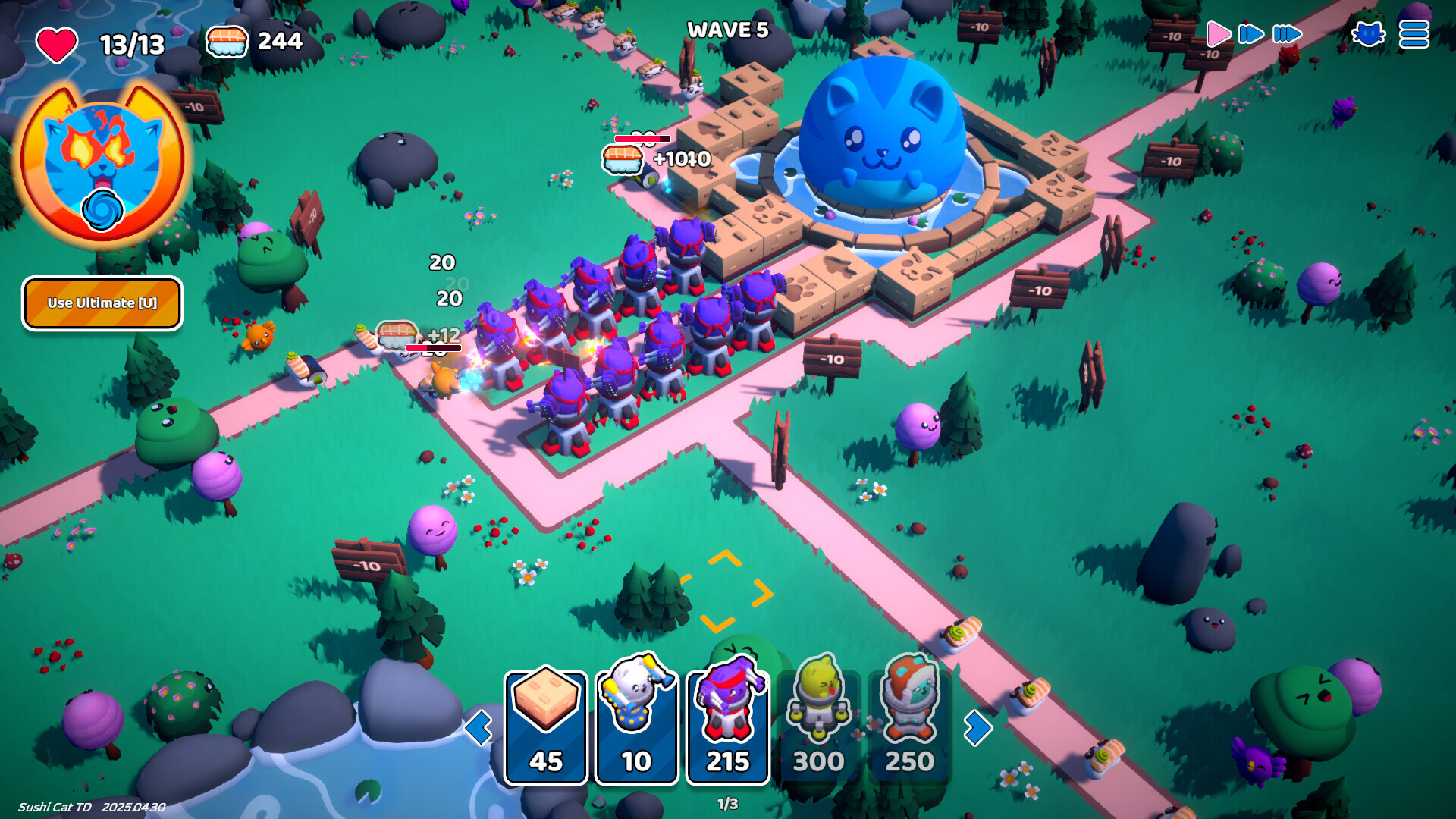 Sushi Cat - Tower Defense Demo Screenshot 7