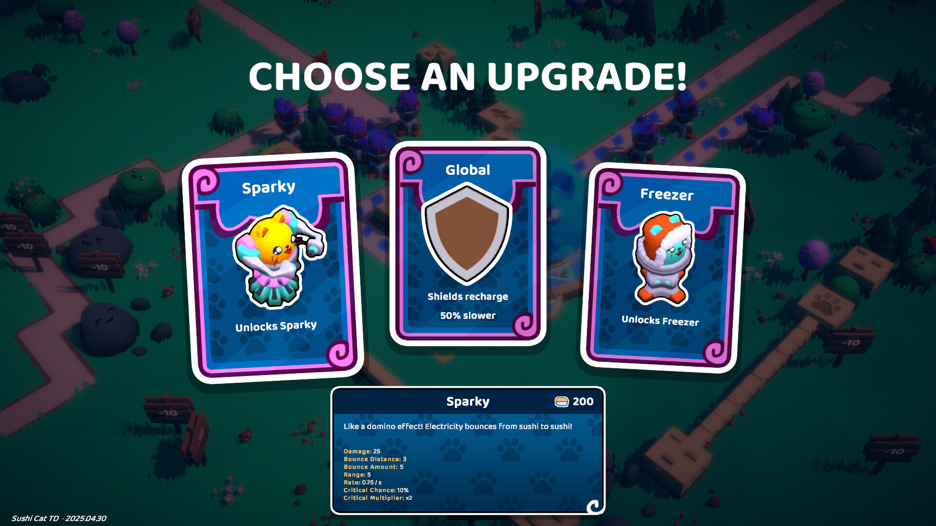 Sushi Cat - Tower Defense Demo Screenshot 1