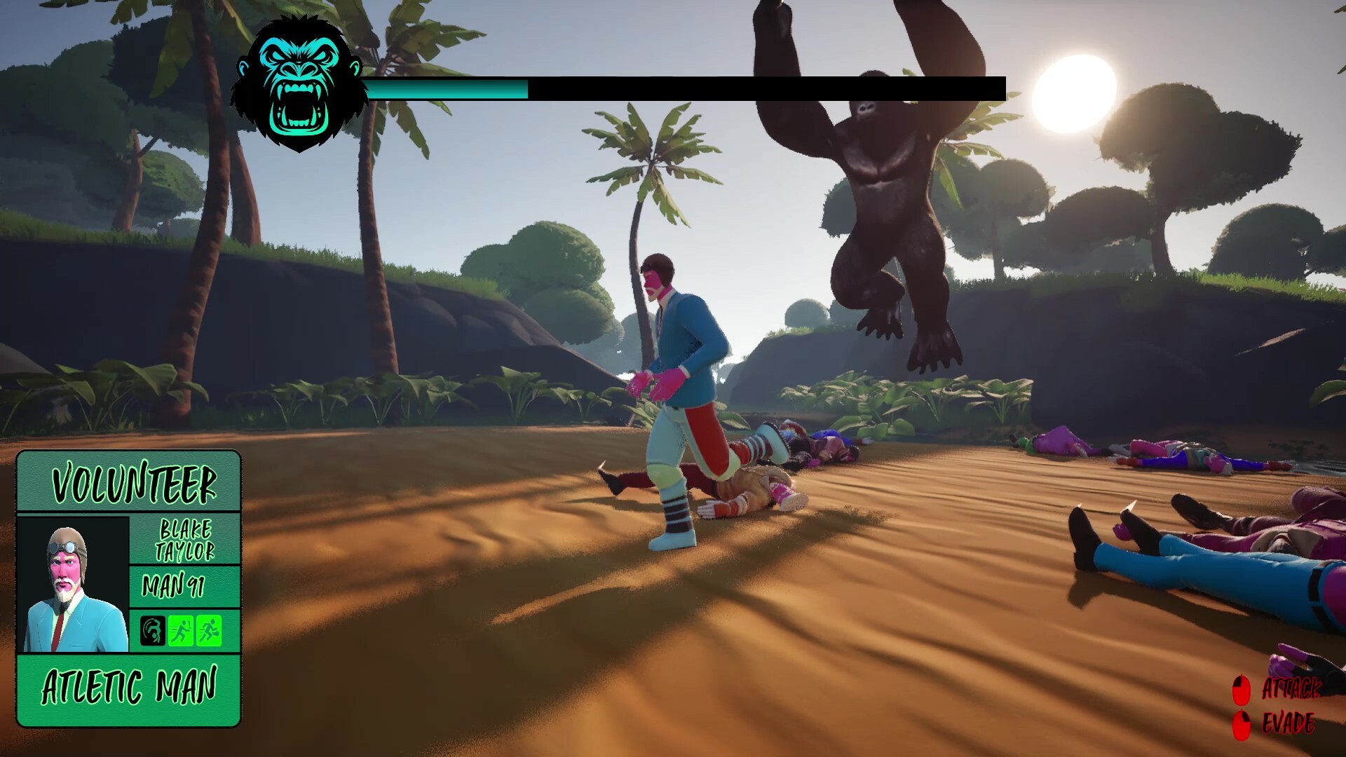 100 Men VS Gorilla Screenshot 3