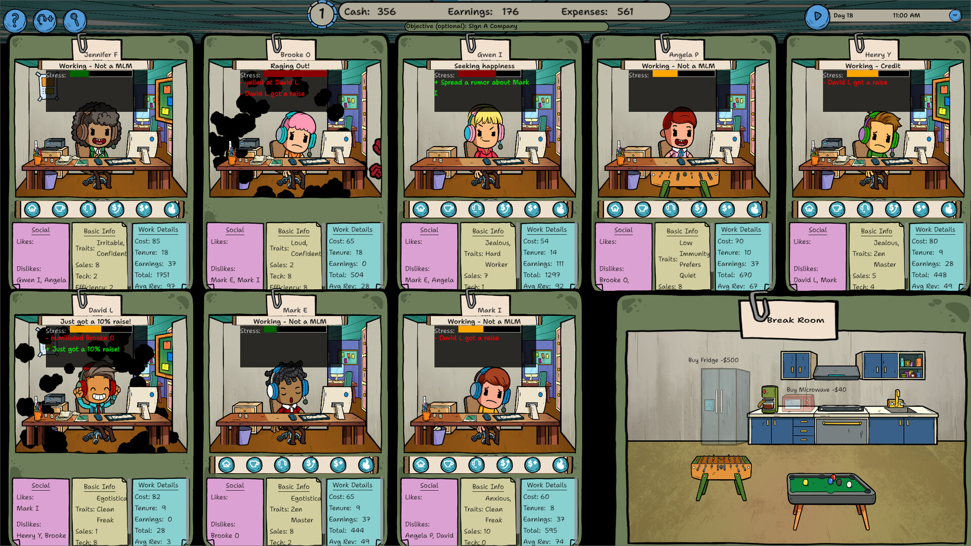 Call Center Tycoon Screenshot 2