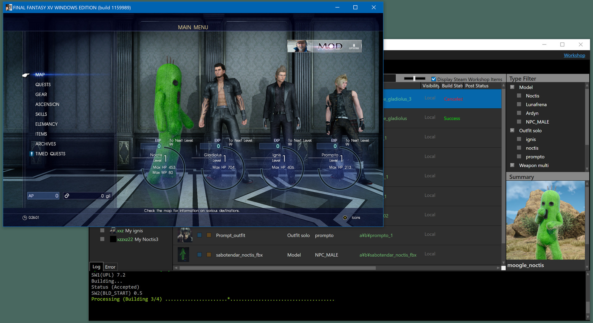 FINAL FANTASY XV WINDOWS EDITION MOD ORGANIZER Screenshot 6