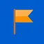 Waving flag icon
