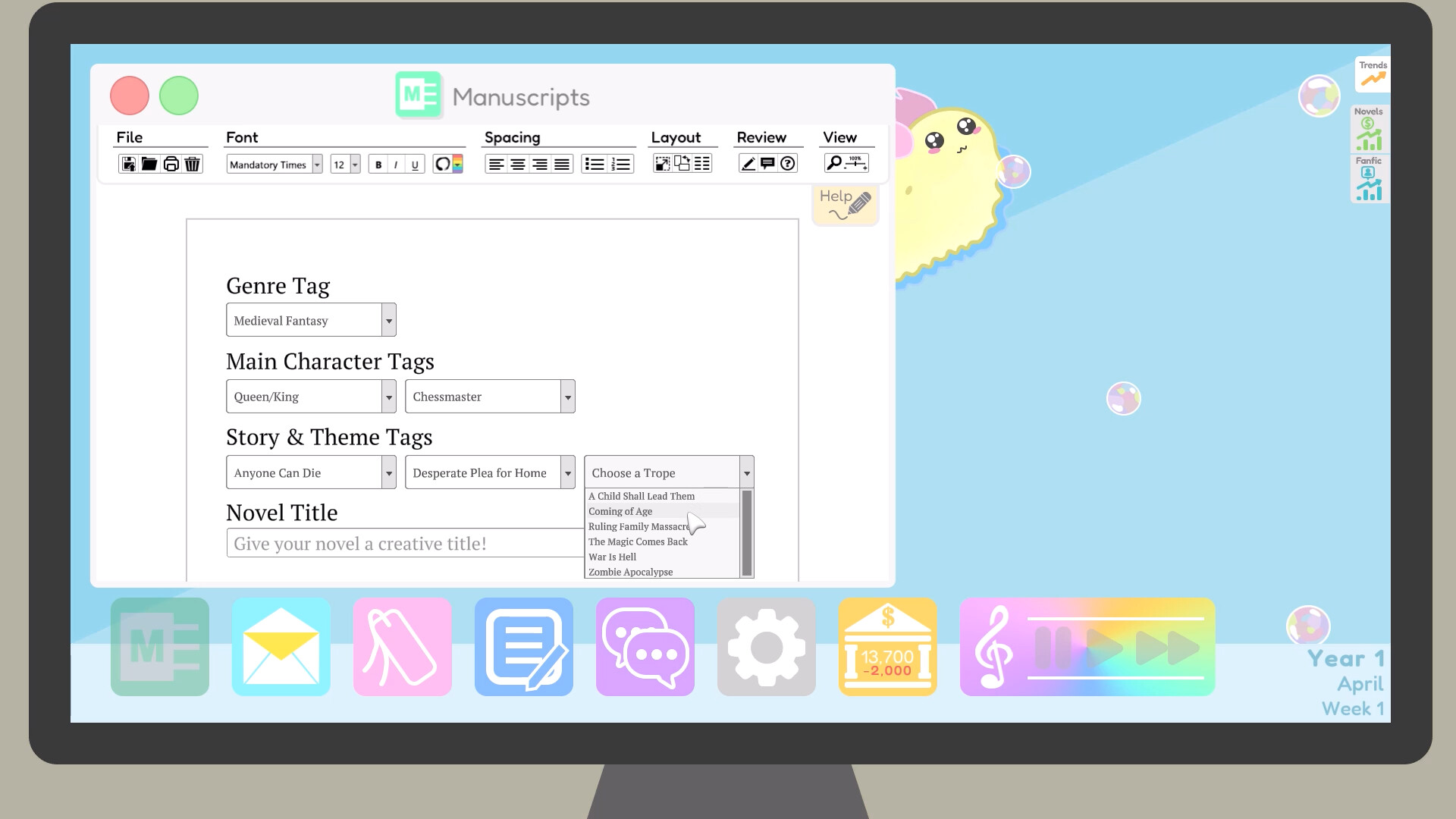 Author Sim Screenshot 6