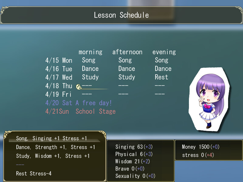 Asuka Idol Journey Screenshot 1