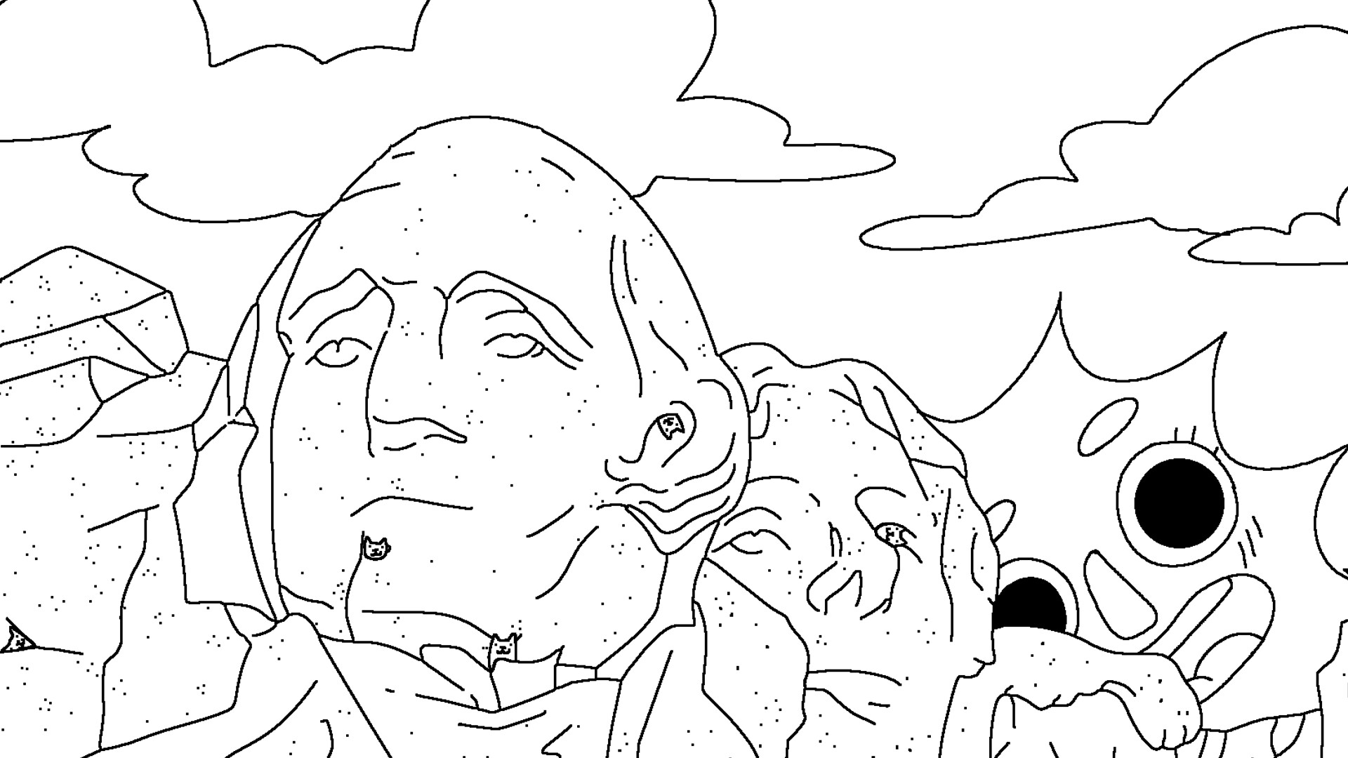 100 Cats Lost In USA Find & Color Screenshot 1