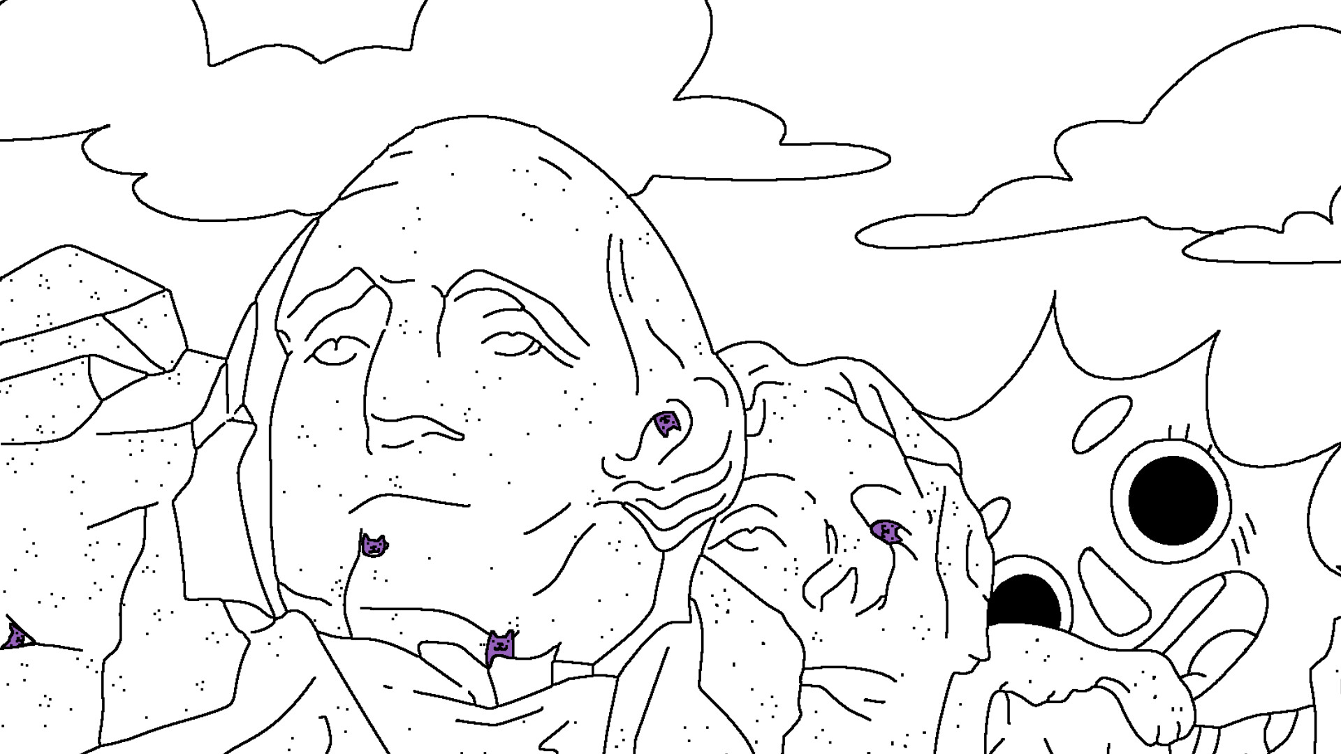 100 Cats Lost In USA Find & Color Screenshot 2