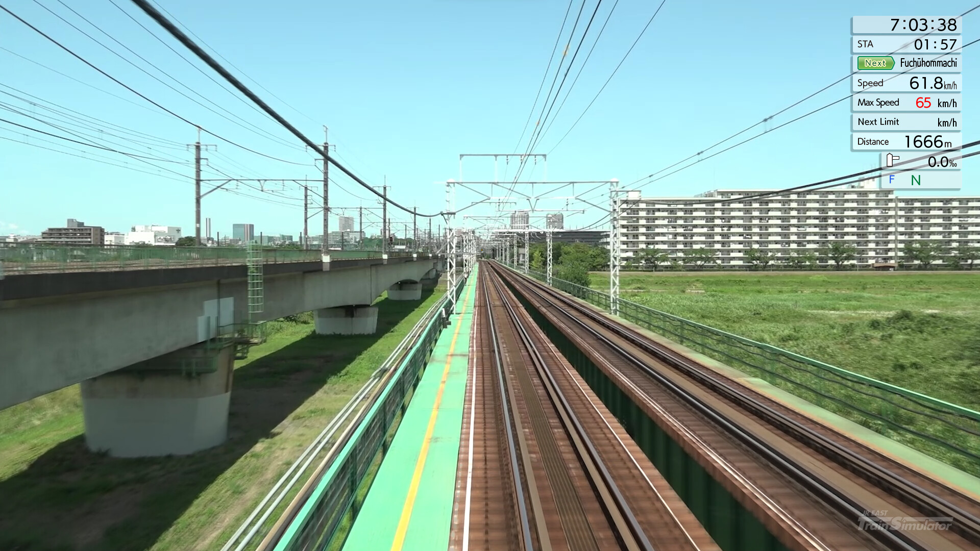 JR EAST Train Simulator: Nambu Line (Kawasaki to Tachikawa) E233-8000 series Nambu Branchi Line (Hamakawasaki to Shitte) 205-1000 series Tsurumi Line (Tsurumi to Ogimachi,Okawa,Umi-Shibaura) 205-1100 series Screenshot 15