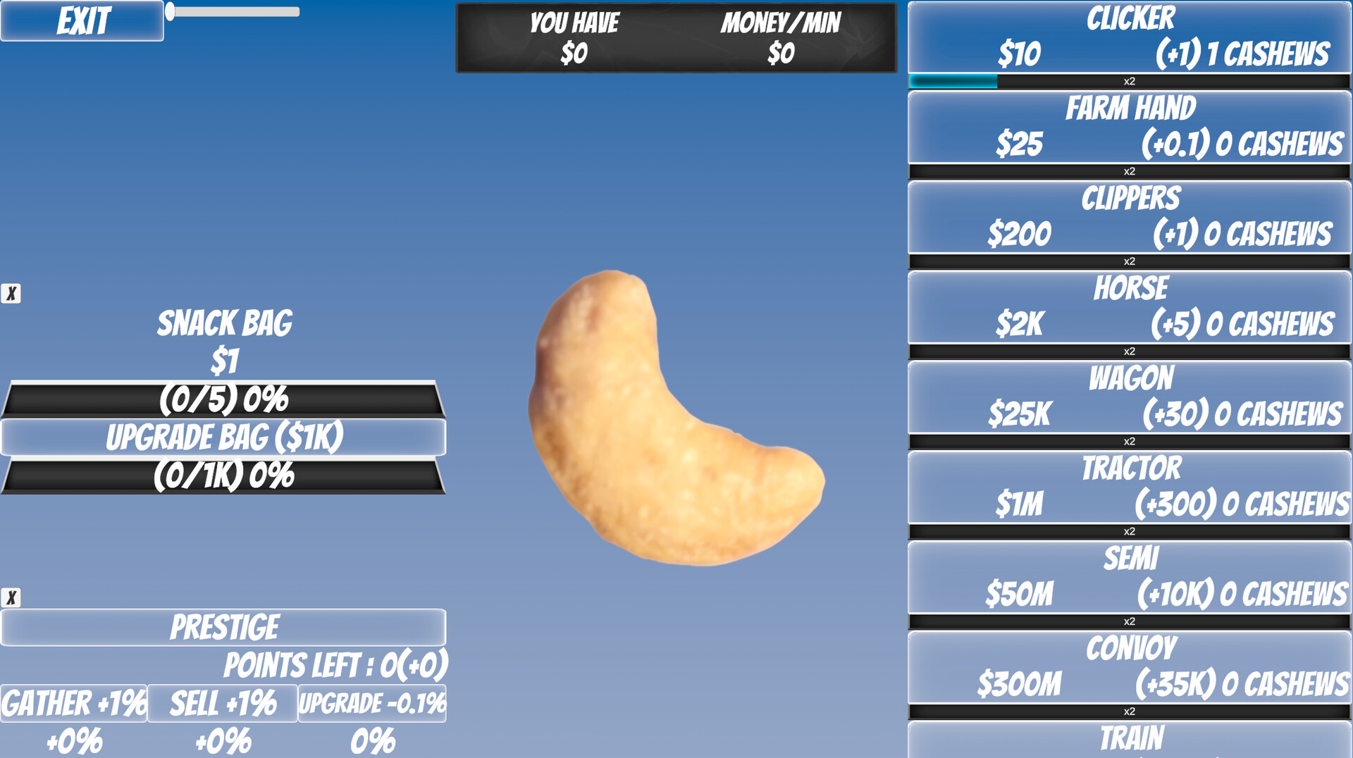 Cashew Clicker Screenshot 3