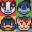 Friends in Round Places icon