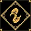 Green white snake icon