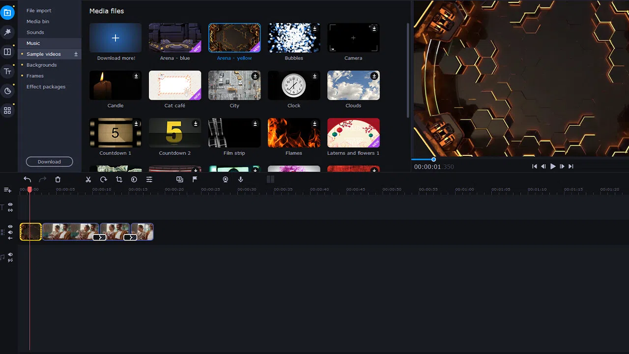 Movavi Video Editor 2023 - Good Game Pack Screenshot 0