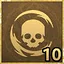 Ten deaths without life icon