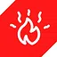 Biggest signal fire icon