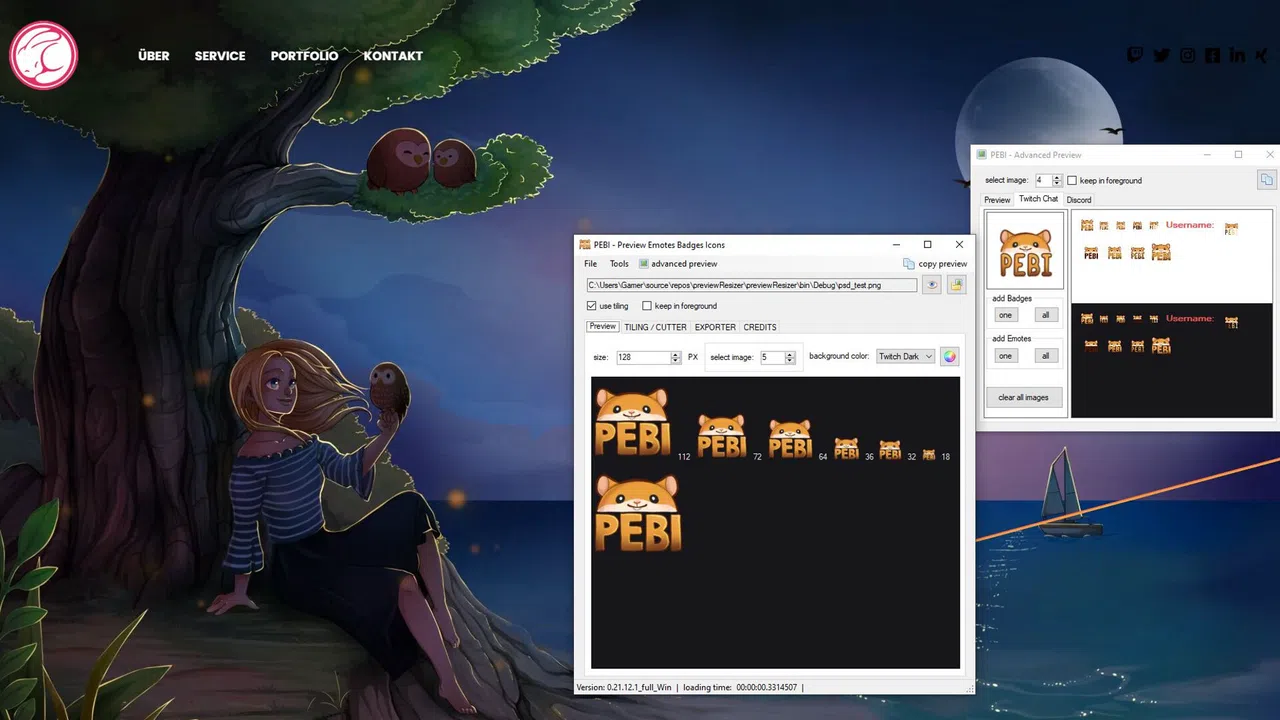 PEBI - Preview Emotes Badges Icons Screenshot 1