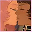 Kissing the priest icon