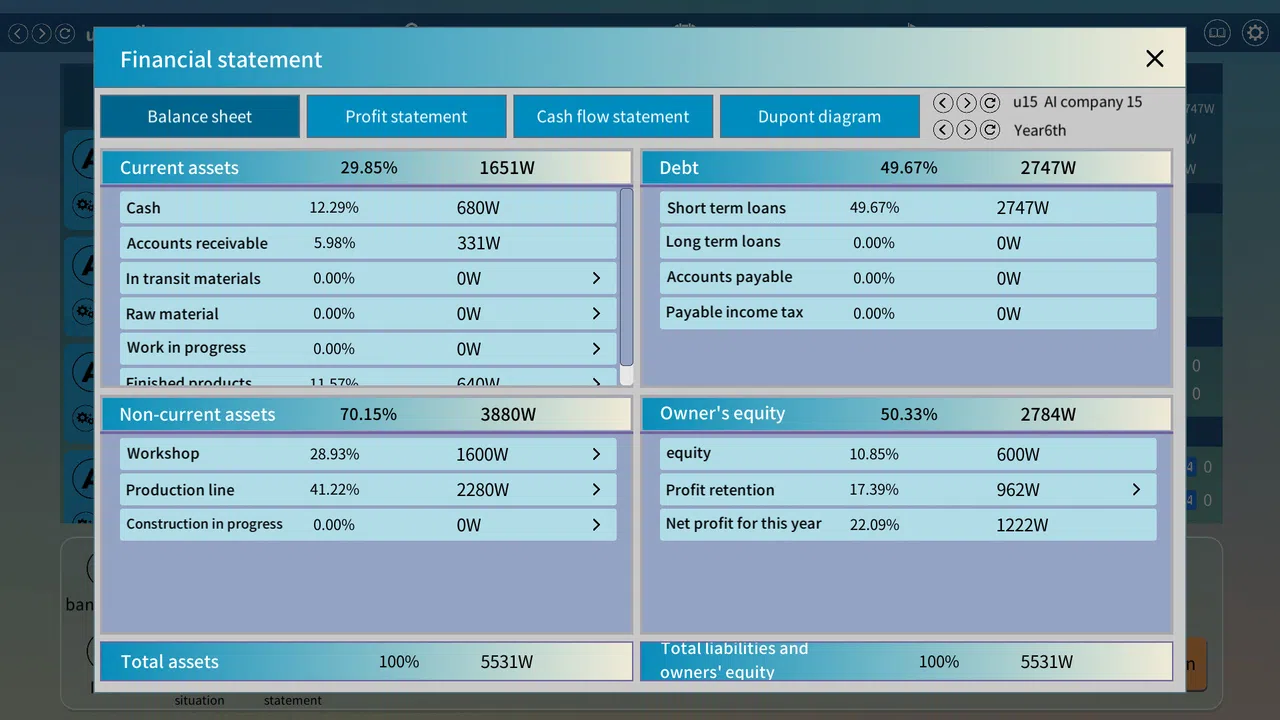 Business War: ERP Sandbox Simulation Screenshot 1