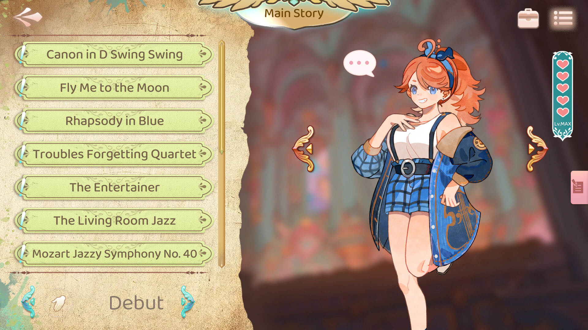 Concerto on White: Cajon Story Screenshot 0