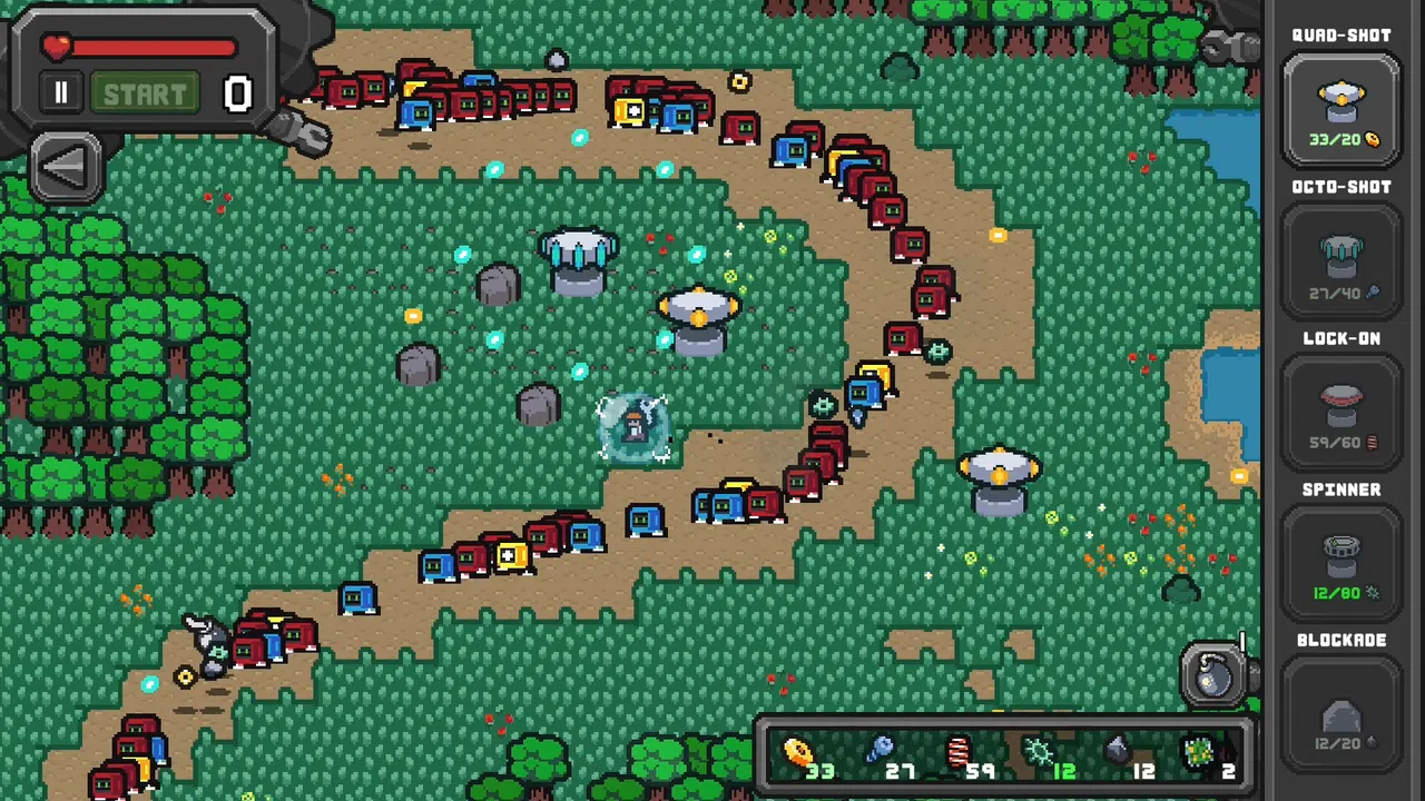 Two-Timin' Towers Screenshot 0