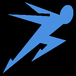 With the speed of light icon