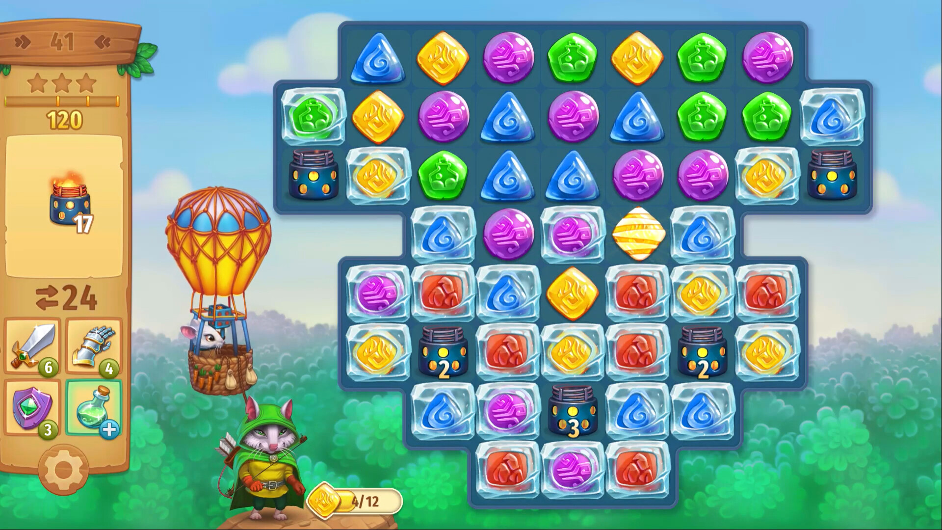 Strongblade - Puzzle Quest and Match-3 Adventure Screenshot 2