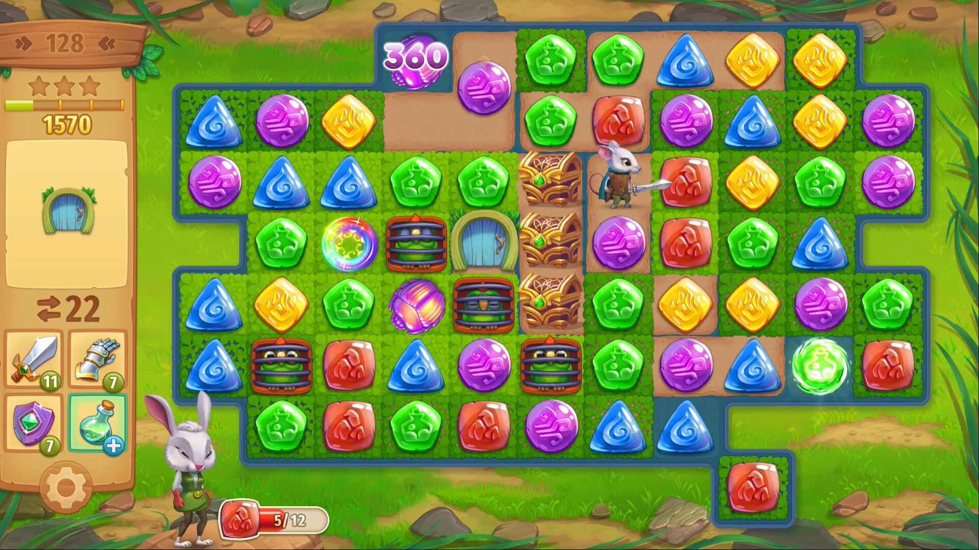 Strongblade - Puzzle Quest and Match-3 Adventure Screenshot 4