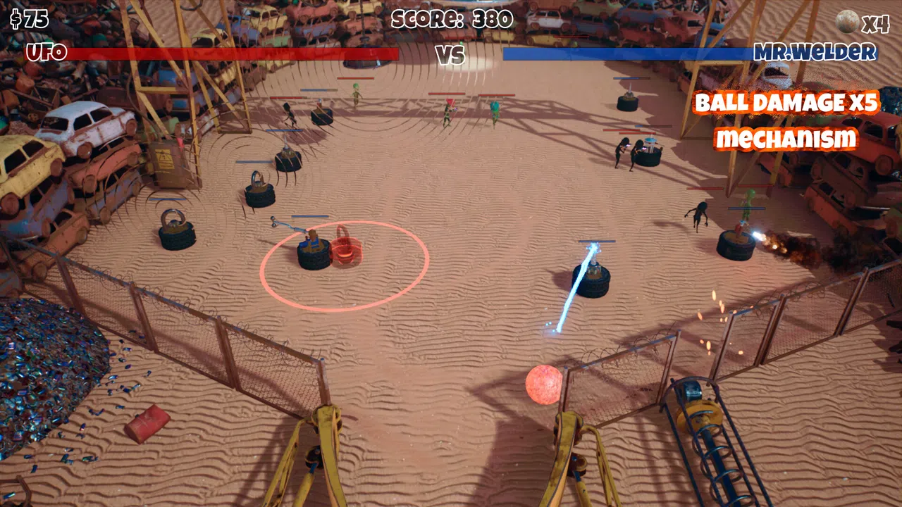 Mr.Welder's Pinball Defence Screenshot 0
