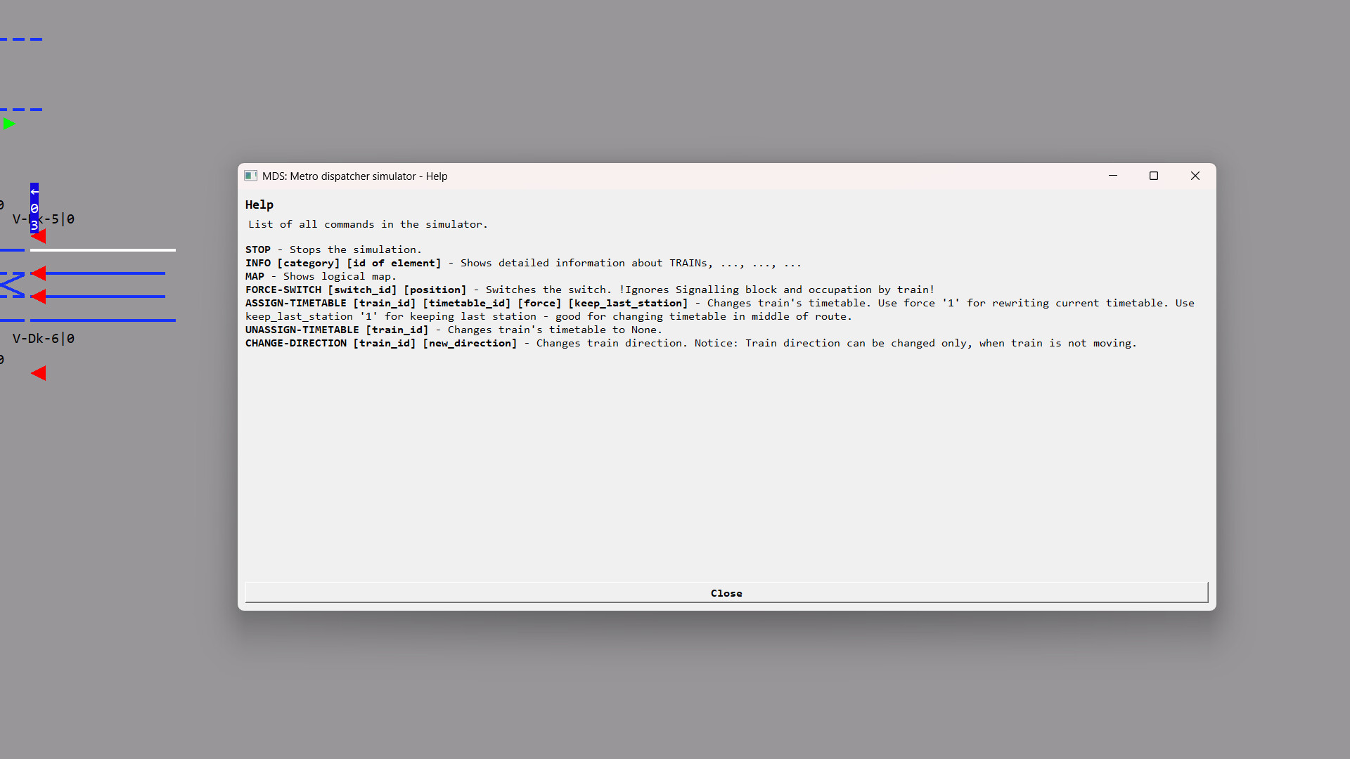 MDS: Metro dispatcher simulator Screenshot 3