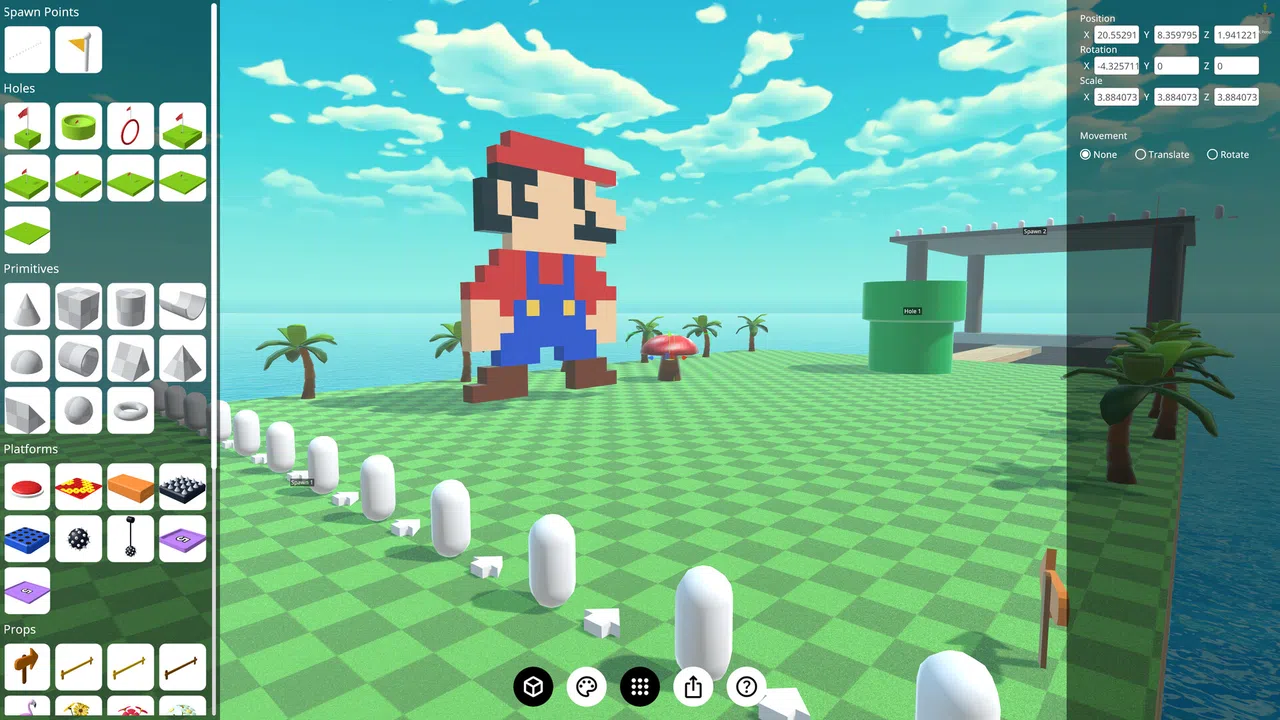 Multiplayer Platform Golf Screenshot 3