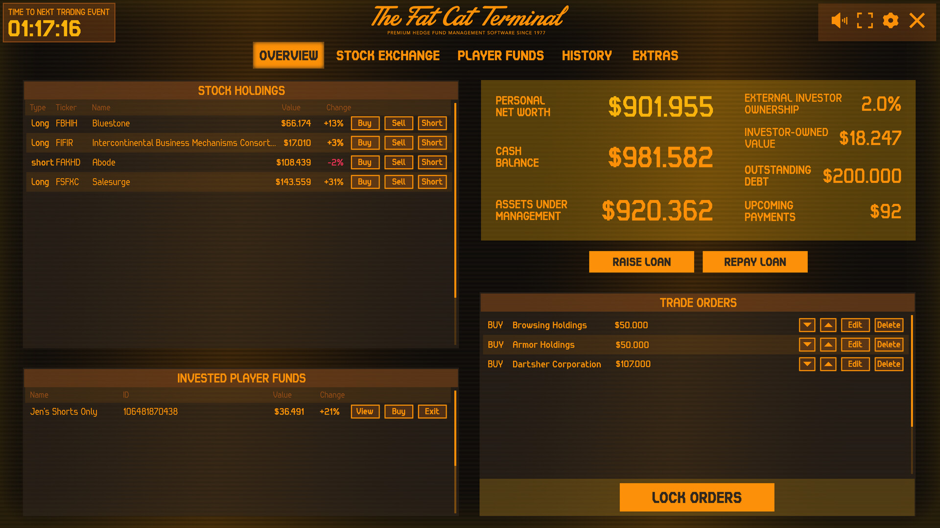 Hedge Fund Manager Simulator MMO Screenshot 4