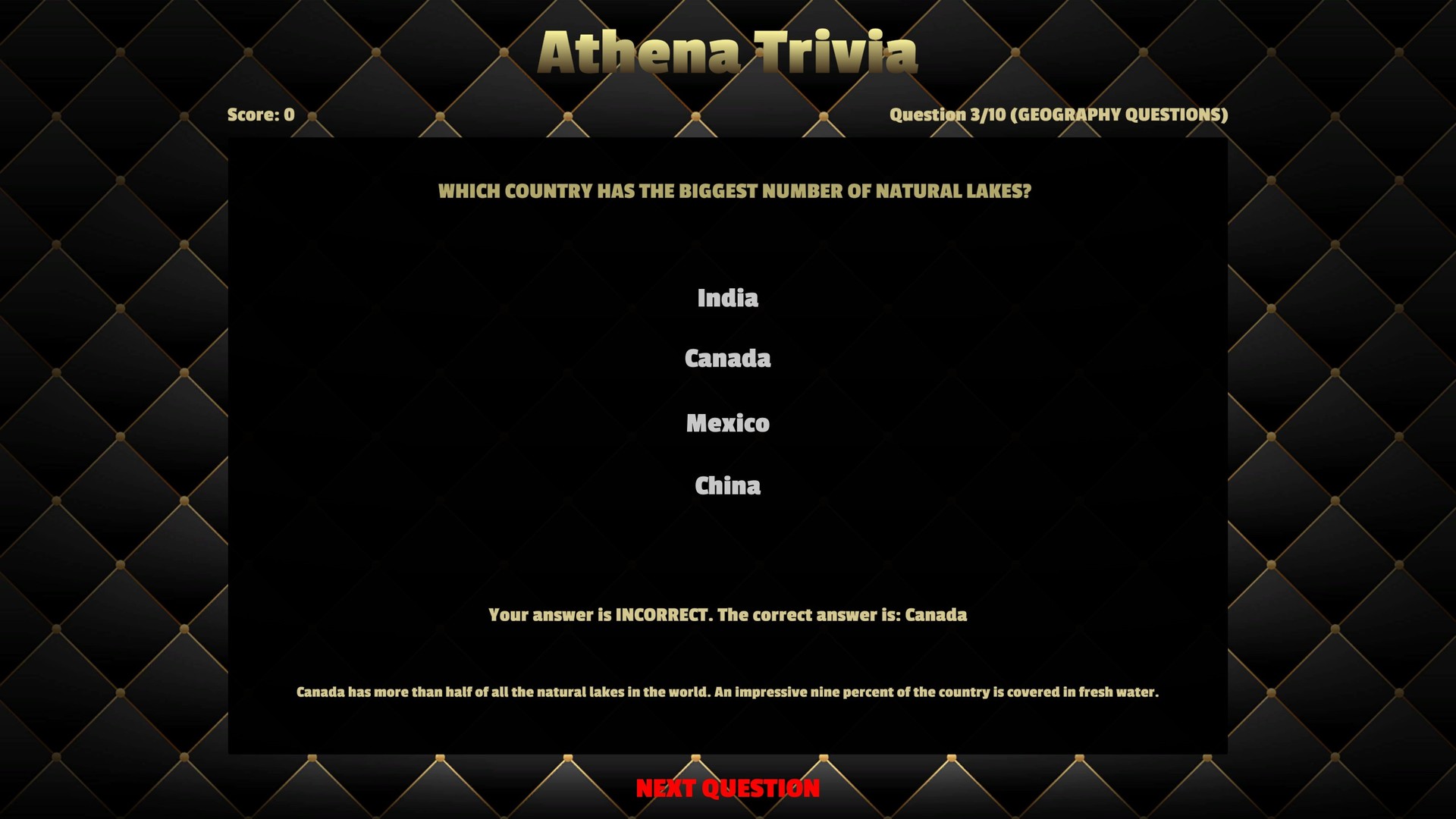 Athena Trivia Screenshot 3
