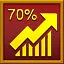 70% of Ironmode efficiency icon