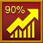 90% of Ironmode efficiency icon