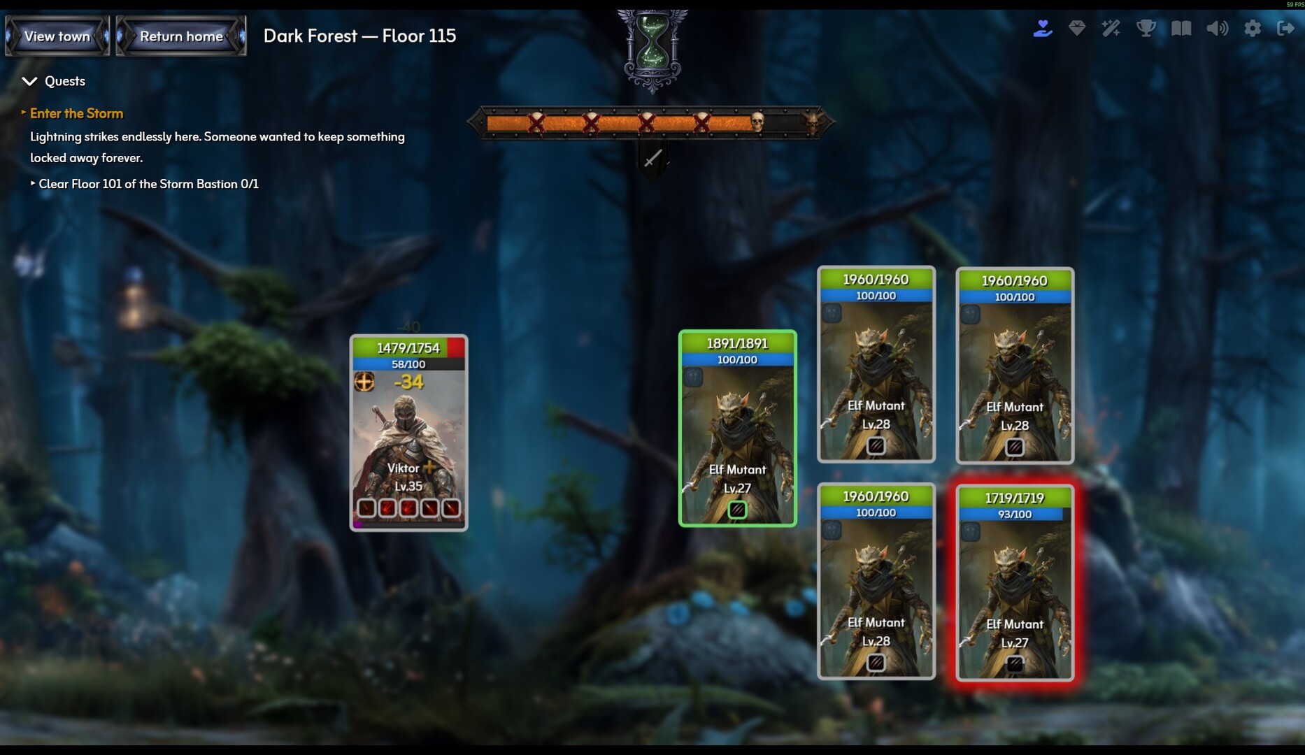 Nocturnal Quest: An Idle RPG Adventure Screenshot 7