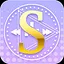 Shiny gold check icon