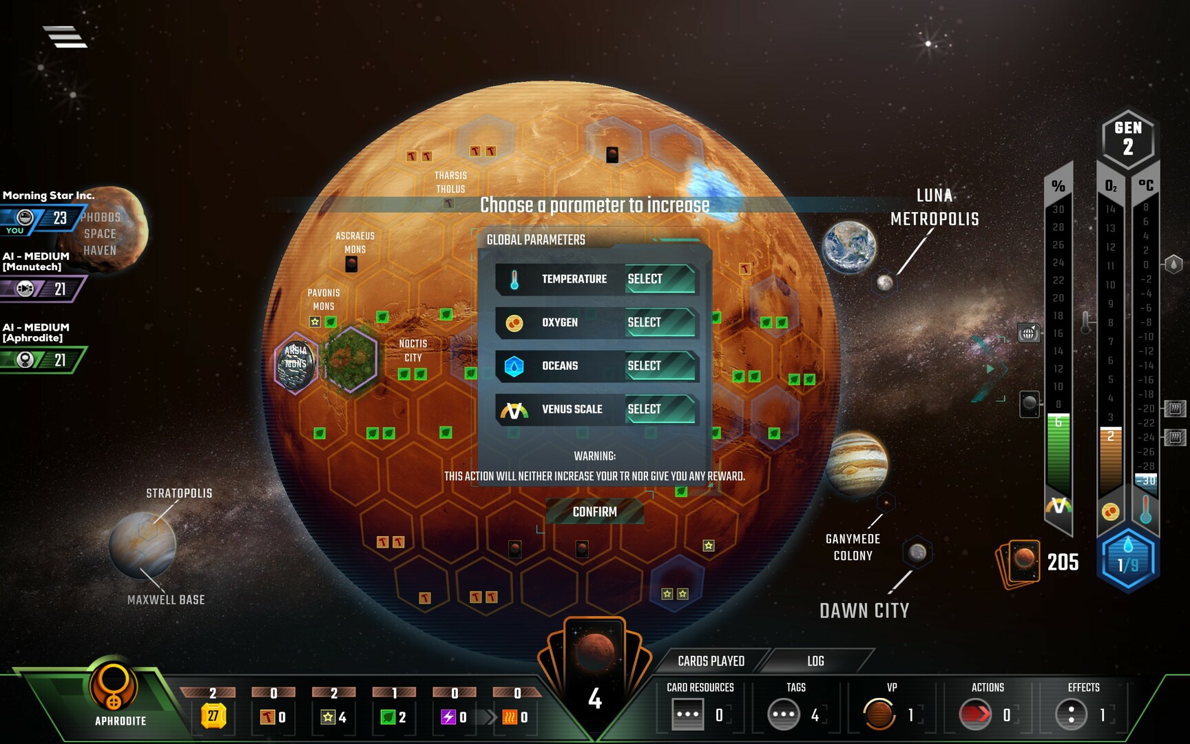 Terraforming Mars - Venus Next Screenshot 1
