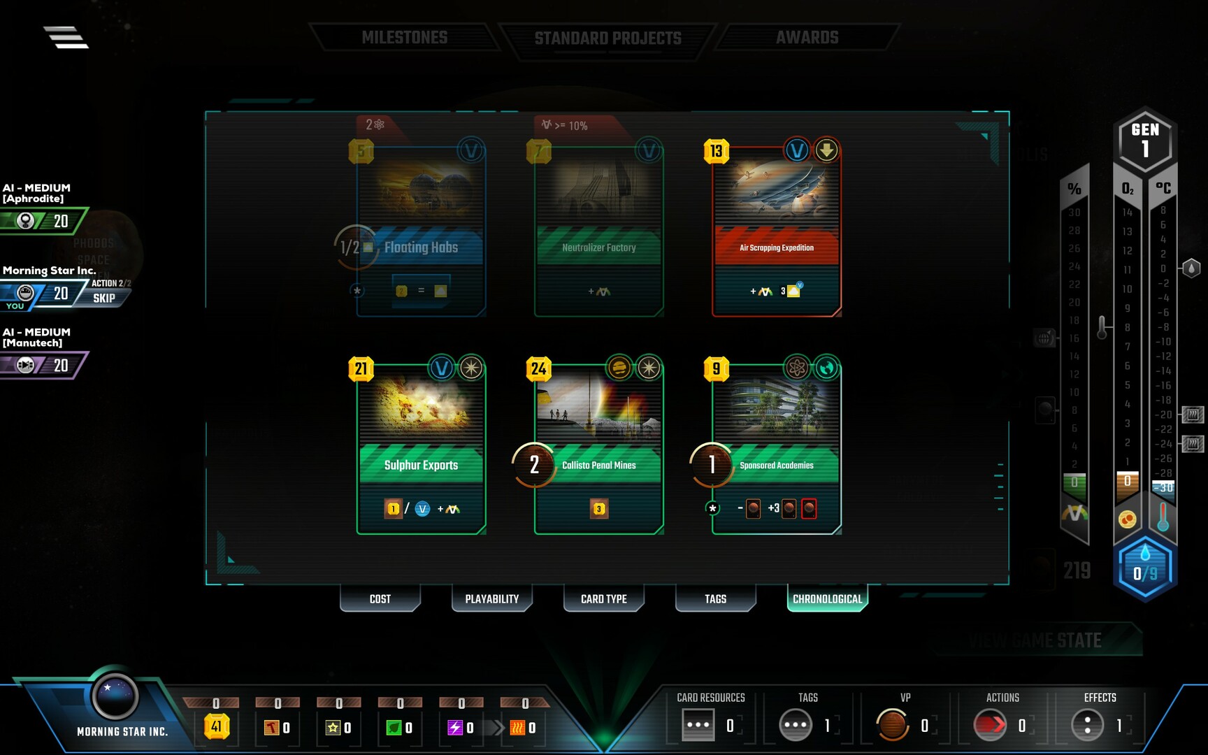 Terraforming Mars - Venus Next Screenshot 2