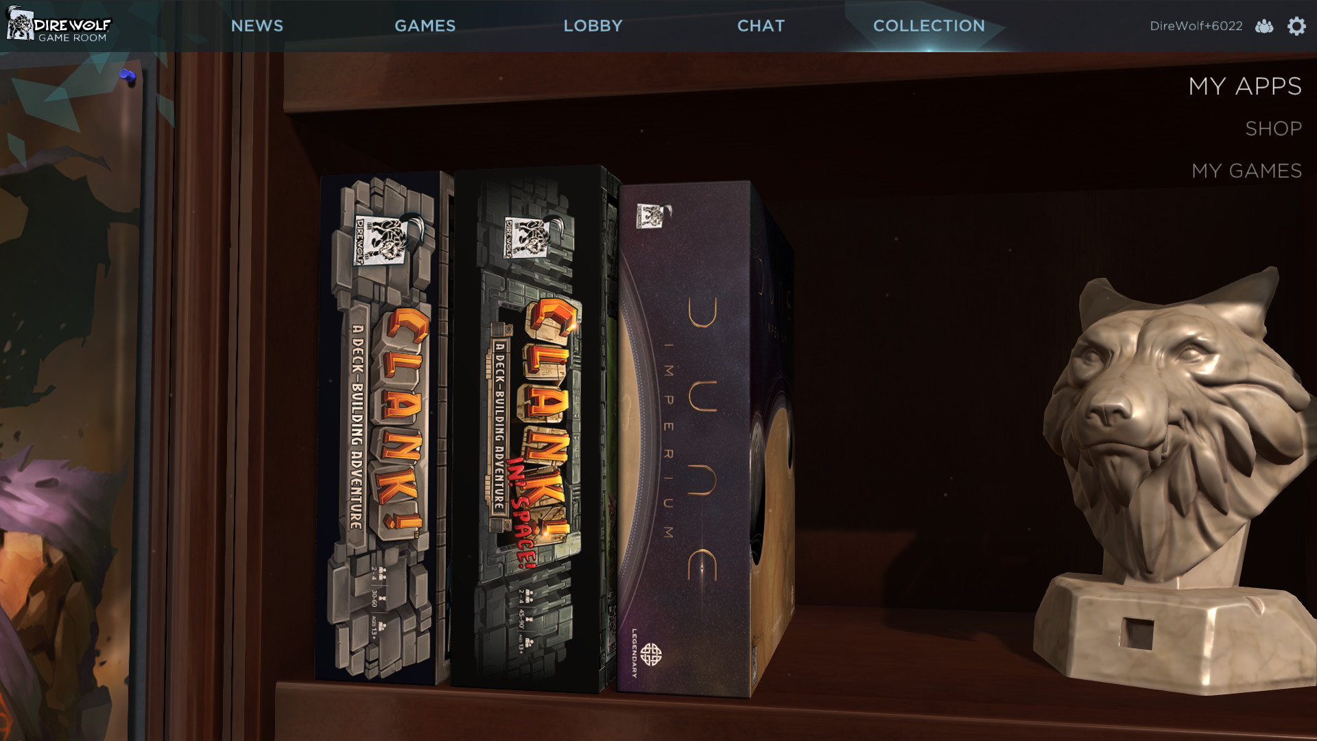 Dire Wolf Game Room Screenshot 0