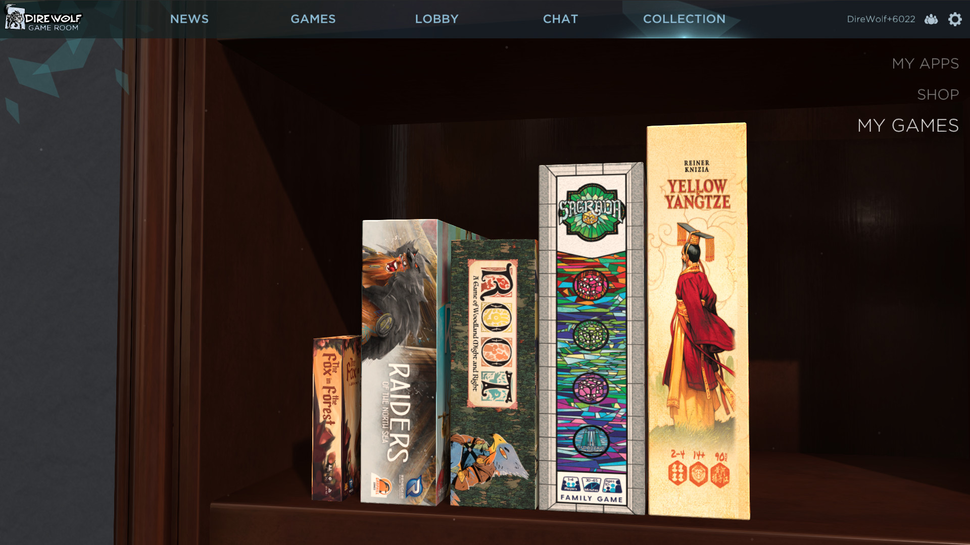 Dire Wolf Game Room Screenshot 2