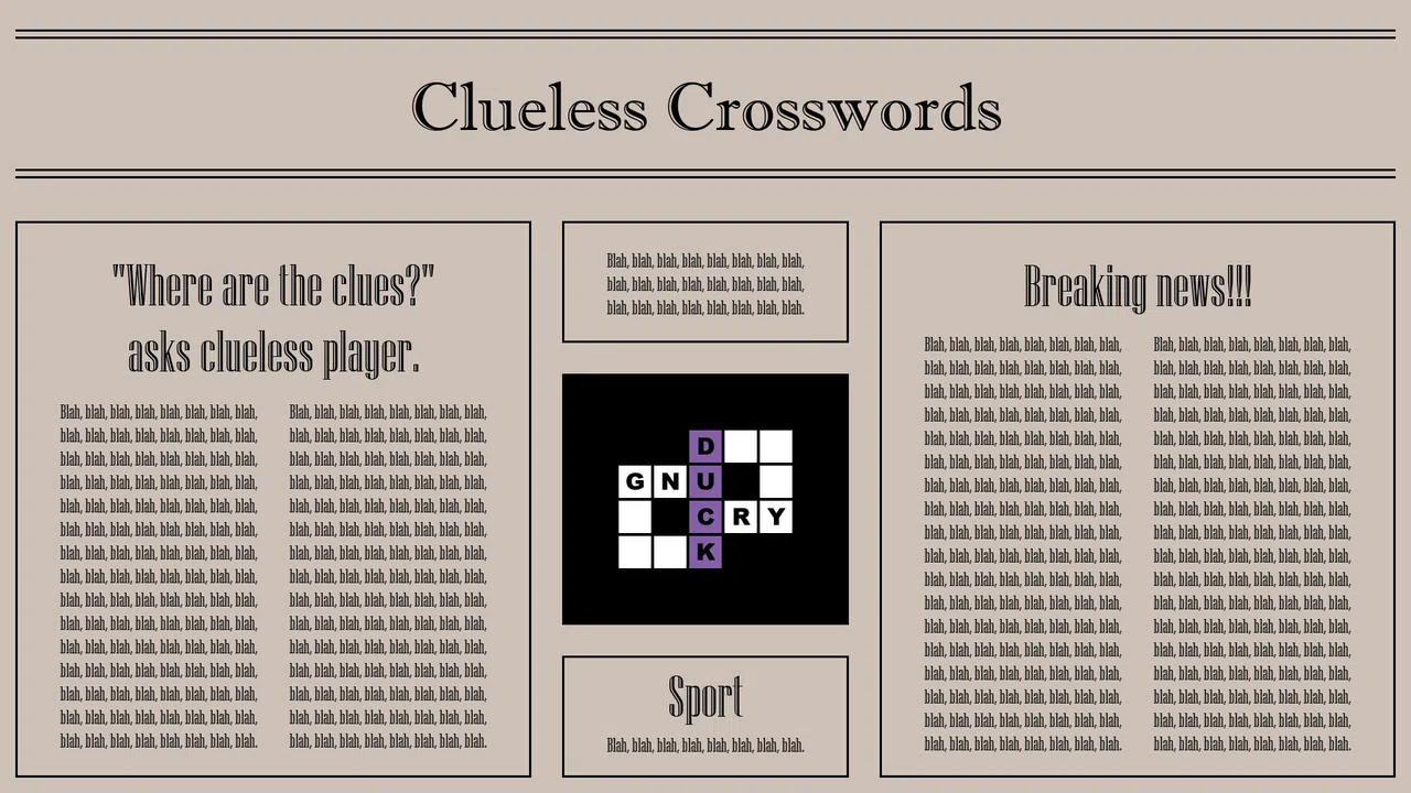 Clueless Crosswords Screenshot 1